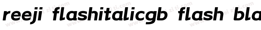 reeji flashitalicgb flash black字体转换